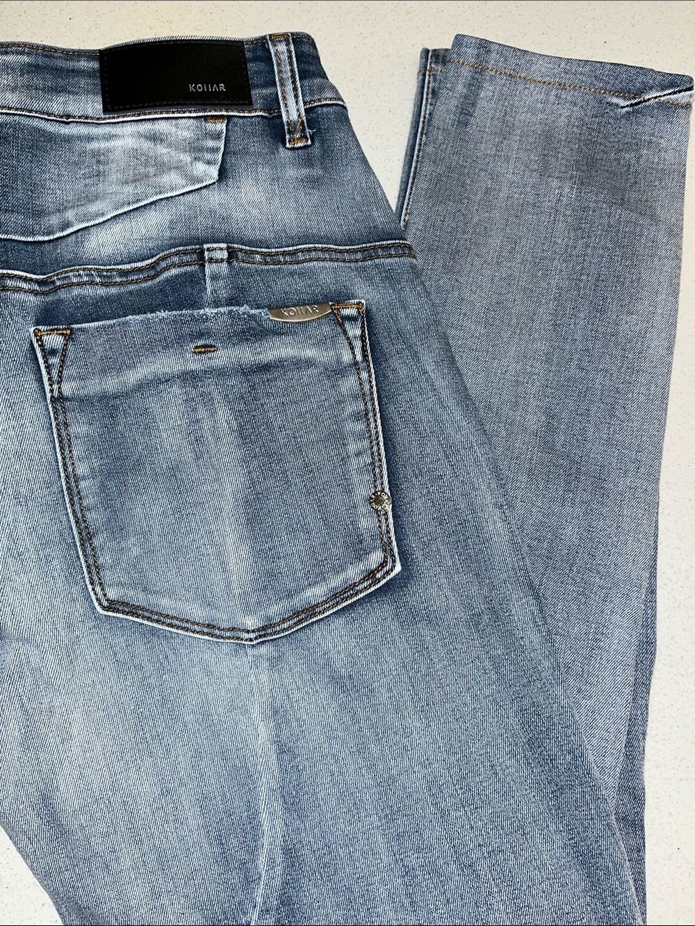 Kollar Slim-Straight Men’s Jeans — Light Blue Wash size 30